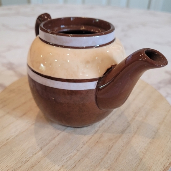 Sadler England Mini Vintage Tea Pot Brown Cream - Picture 7 of 12